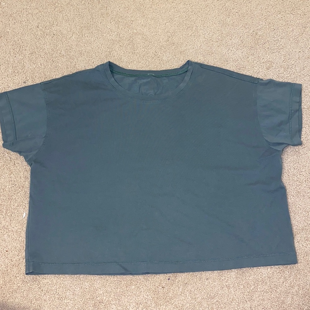 Green LuluLemon Crop Top!